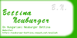 bettina neuburger business card